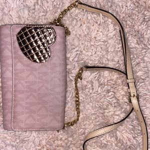 MK pink crossbody bag